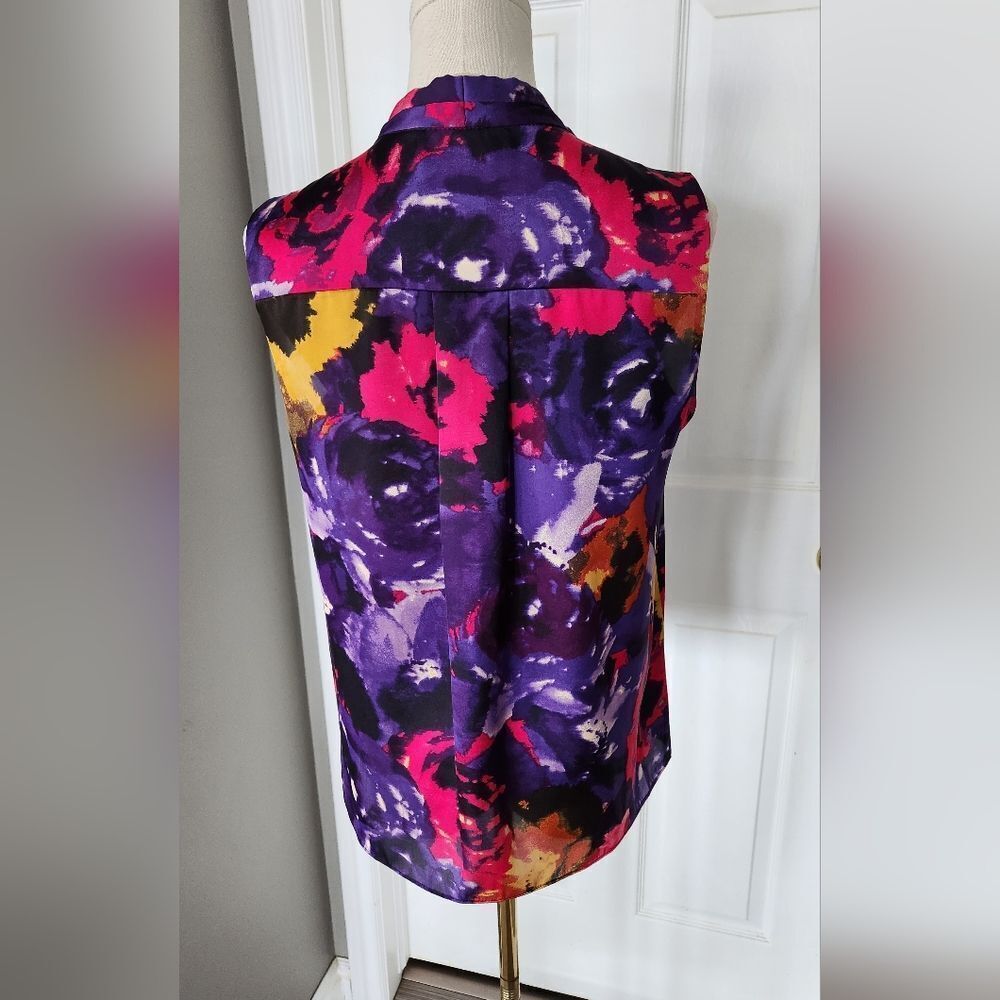 NWOT Kasper floral sleeveless top - Size Small - Picture 5 of 7